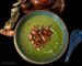 Bärlauch-Erbsen-Suppe mit Croutons